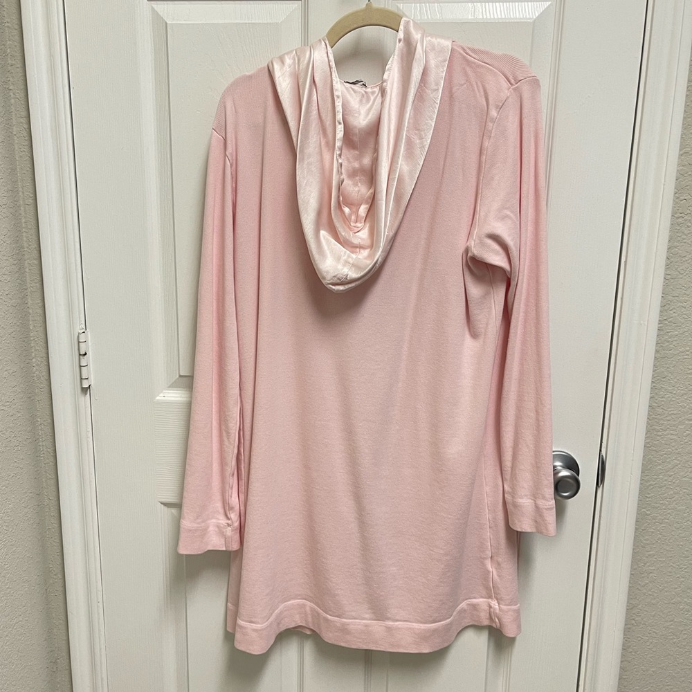 Pj Harlow Pink Tie Front Hooded Cardigan - Picture 10 of 12